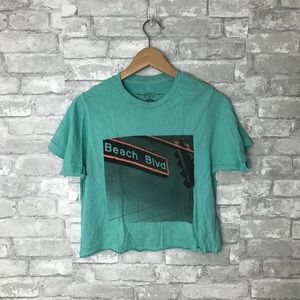 Warriors Of Radness Beach Blvd Crop Top Small